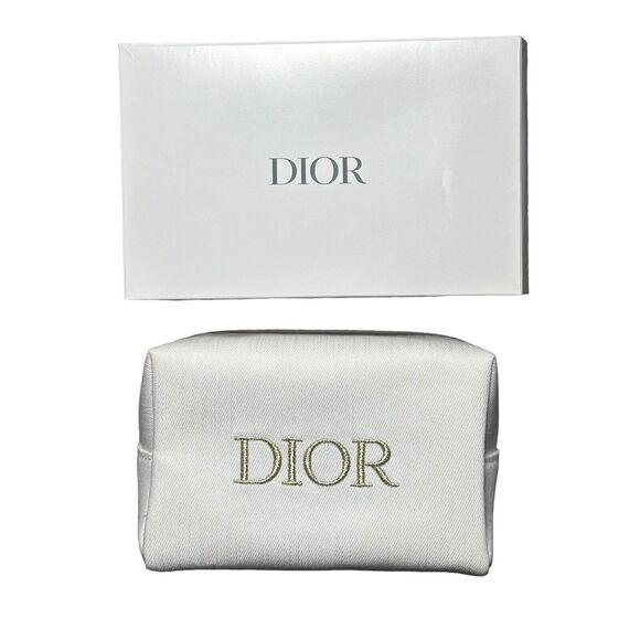 Dior Beauty Trousse Beige Cosmetic Pouch - Picture 1 of 6